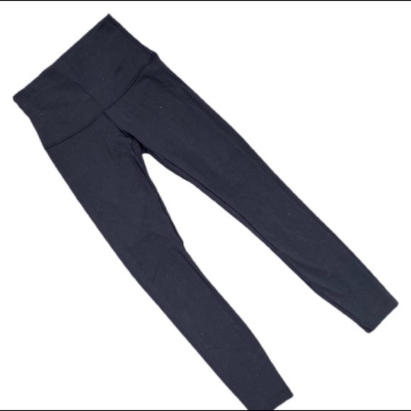 LULULEMON Long Black Pocketed Athletic Leggings - Picture 1 of 8